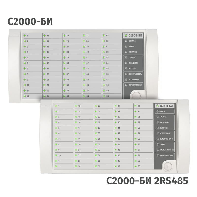 Блок Индикации С2000-БИ, С2000-БИ 2RS485