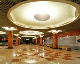 Новый вестибюль станции Московского Метрополитена «Парк Победы»